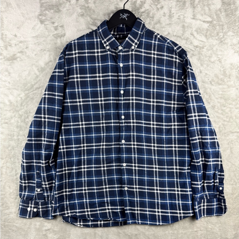 Under 510 U- 5'10 Shirt Mens XL Blue Long Sleeve Button‎ Down Casual Collar